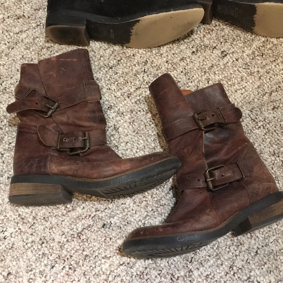 STEVE MADDEN red boots + aldo black boots - Picture 2 of 3